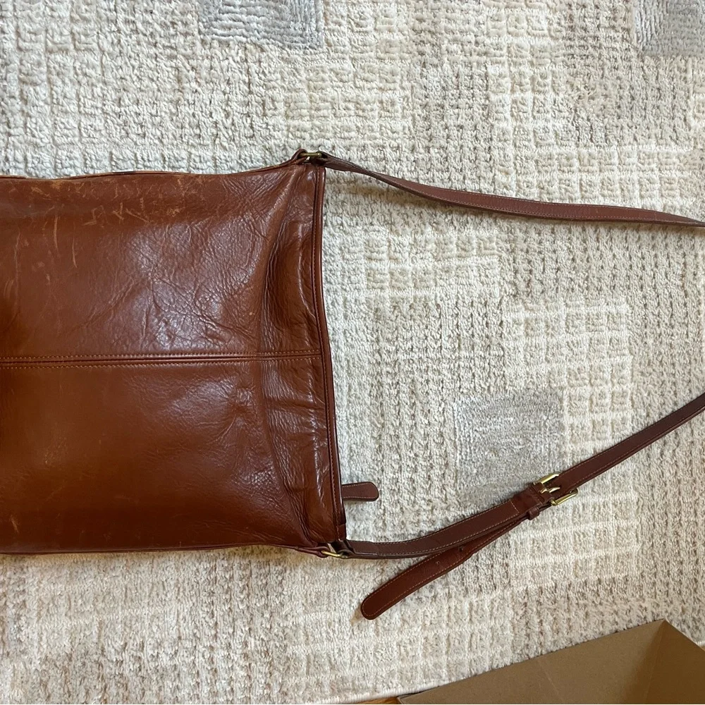 Coach Classics Leather Bucket Bag in British Tan no 0311-326 Vintage